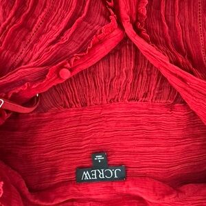 J. Crew Scarlet Textured Top